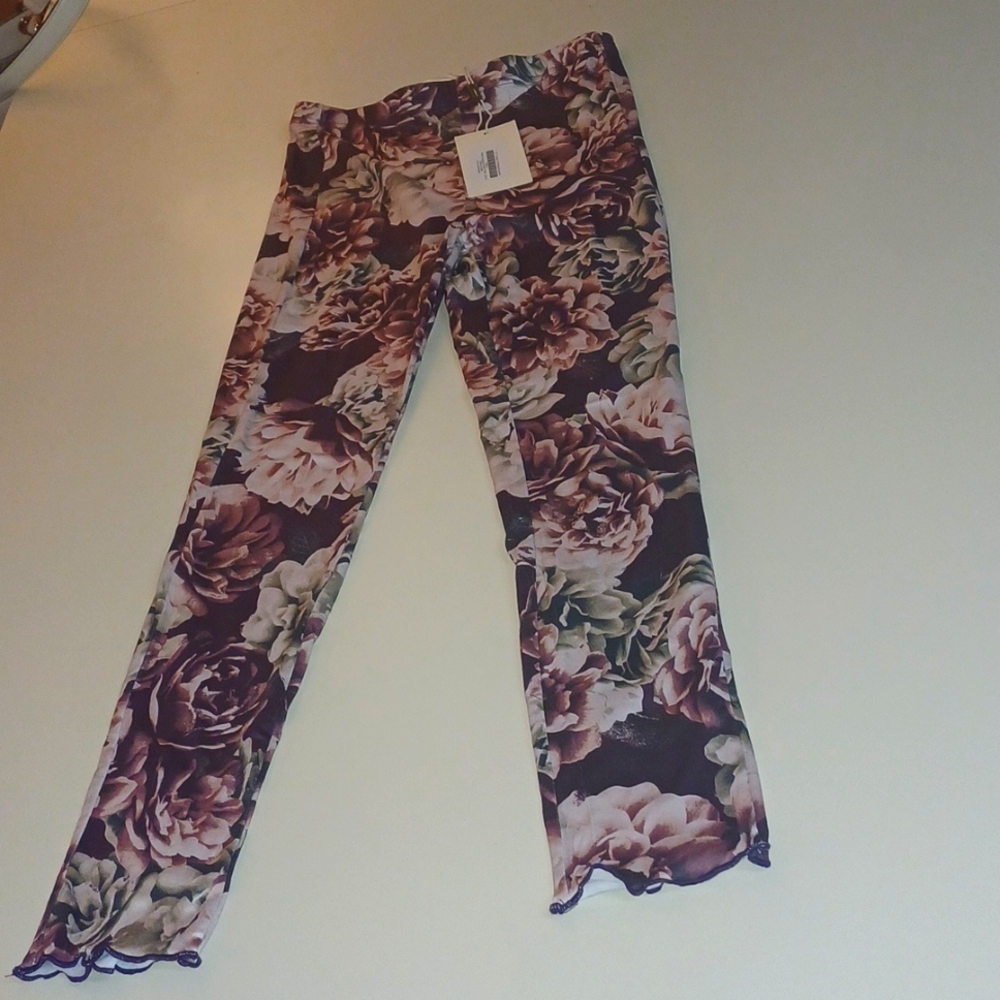Girls size 8 leggings,miaJoy joyfolieplum floral